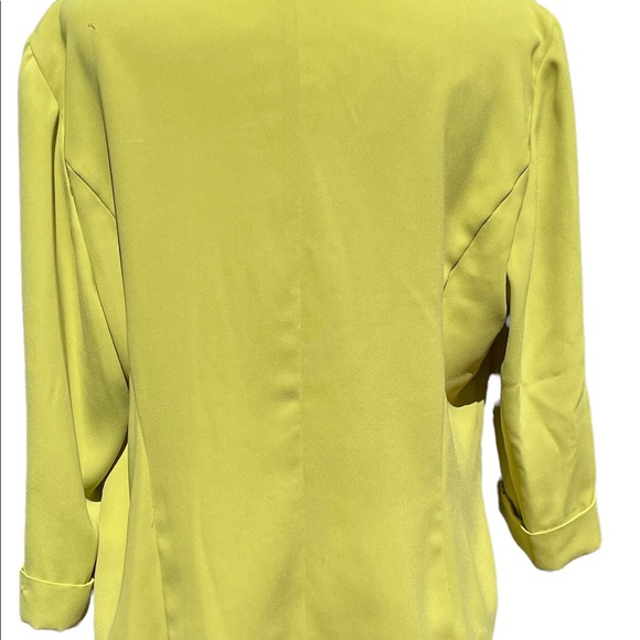 Dana Kay Jacket Blazer Lime Green Chartreuse EUC - Picture 7 of 12